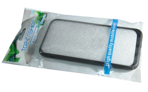 Чехол-накладка для iPhone 7/8 Plus TOP FASHION Litchi TPU черный пакет оптом, в розницу Центр Компаньон фото 2
