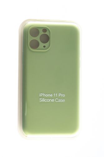 Чехол-накладка для iPhone 11 Pro SILICONE CASE Защита камеры оливковый (1) оптом, в розницу Центр Компаньон