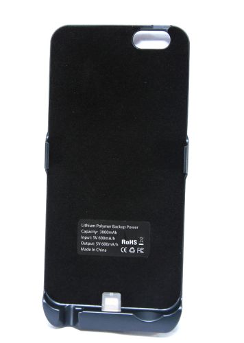 Внешний АКБ чехол для iPhone 6 (4.7) NYX X388 3800mAh графит стразы оптом, в розницу Центр Компаньон фото 2