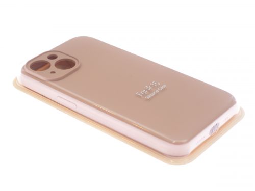 Чехол-накладка для iPhone 15 VEGLAS SILICONE CASE NL Защита камеры светло-розовый (19) оптом, в розницу Центр Компаньон фото 2