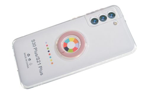 Чехол-накладка для Samsung G996F S21 Plus NEW RING TPU розовый оптом, в розницу Центр Компаньон фото 4