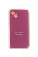 Купить Чехол-накладка для iPhone 14 Plus SILICONE CASE Защита камеры малиновый (56) оптом, в розницу в ОРЦ Компаньон