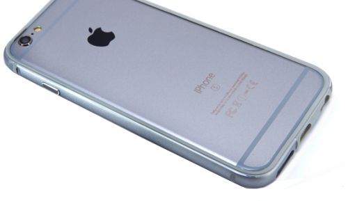 Бампер для iPhone 6/6S Metal+TPU серый оптом, в розницу Центр Компаньон фото 4