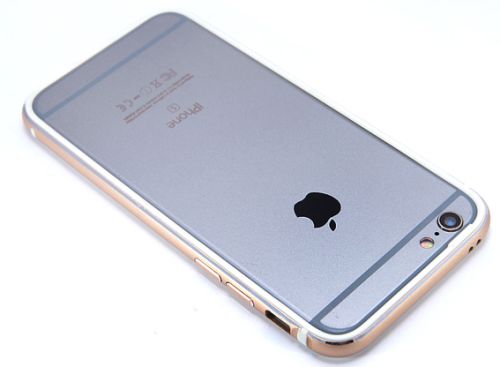 Бампер для iPhone 6/6S Metal+TPU золото оптом, в розницу Центр Компаньон фото 3