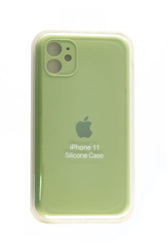 Чехол-накладка для iPhone 11 SILICONE CASE Защита камеры оливковый (1) оптом, в розницу Центр Компаньон