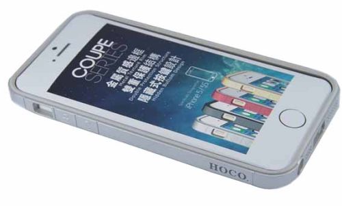 Бампер для iPhone 5/5S HOCO HI-P024 COUPE серебро оптом, в розницу Центр Компаньон фото 3