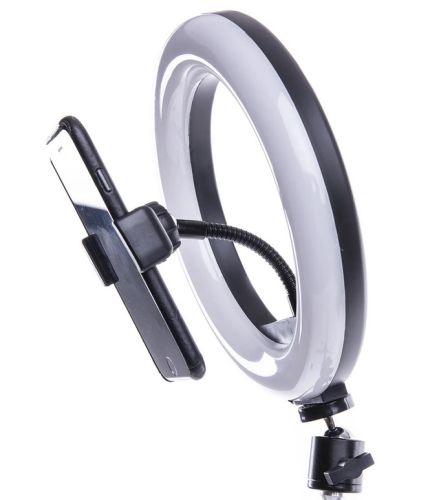 Кольцевая лампа BEAUTY LED 28 см черный  оптом, в розницу Центр Компаньон фото 4