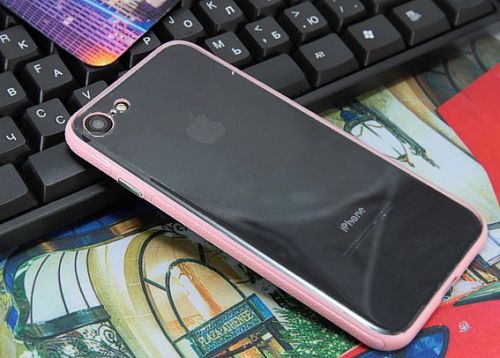Чехол-накладка для iPhone 7/8/SE JZZS NEW Acrylic TPU+PC пакет розовый оптом, в розницу Центр Компаньон фото 3