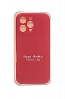 Купить Чехол-накладка для iPhone 14 Pro Max SILICONE CASE Защита камеры красная (14) оптом, в розницу в ОРЦ Компаньон