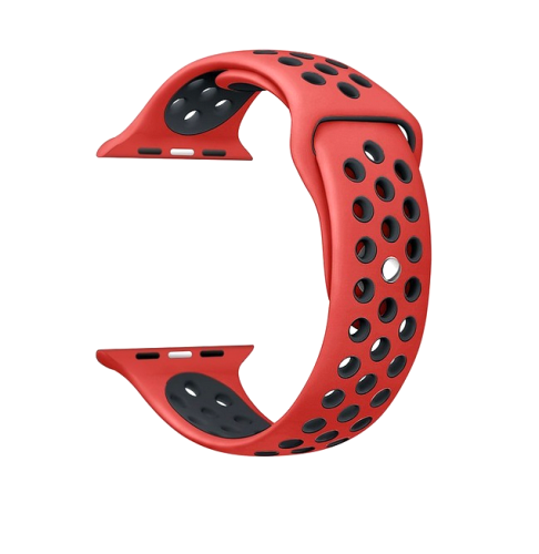 Ремешок для Apple Watch Sport Отверстия 42/44mm красно-черный оптом, в розницу Центр Компаньон