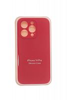 Купить Чехол-накладка для iPhone 14 Pro SILICONE CASE Защита камеры красная (14) оптом, в розницу в ОРЦ Компаньон