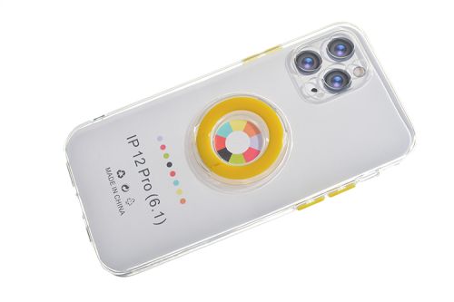 Чехол-накладка для iPhone 12 Pro NEW RING TPU желтый оптом, в розницу Центр Компаньон фото 3