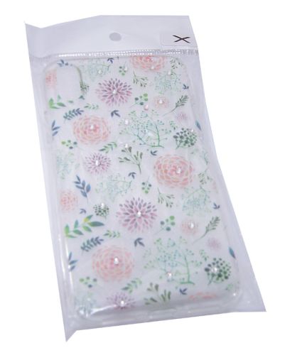 Чехол-накладка для iPhone X/XS FASHION TPU стразы Полевые цветы вид 2 оптом, в розницу Центр Компаньон фото 2