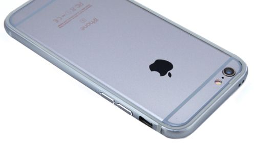 Бампер для iPhone 6/6S Metal+TPU серый оптом, в розницу Центр Компаньон фото 3