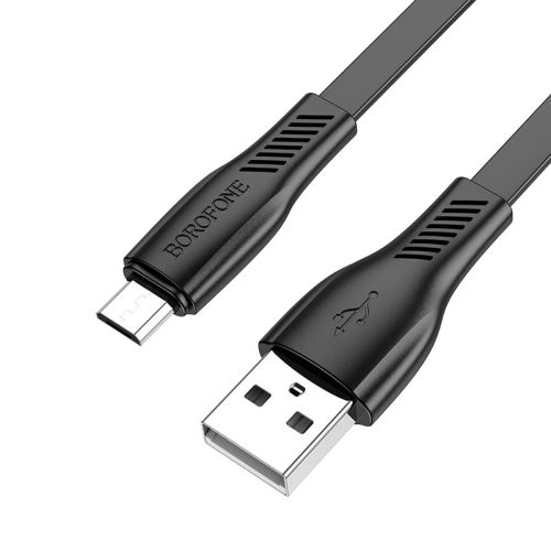 Кабель USB-Micro USB BOROFONE BX85 Auspicious 2.4A 1м черный оптом, в розницу Центр Компаньон фото 3