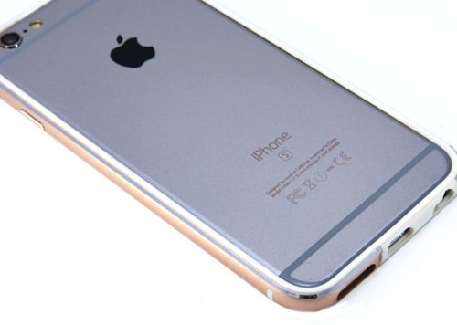 Бампер для iPhone 6/6S Metal+TPU золото оптом, в розницу Центр Компаньон фото 4