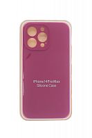 Купить Чехол-накладка для iPhone 14 Pro Max SILICONE CASE Защита камеры малиновый (56) оптом, в розницу в ОРЦ Компаньон