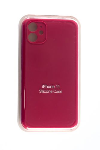 Чехол-накладка для iPhone 11 SILICONE CASE Защита камеры вишневый (36) оптом, в розницу Центр Компаньон