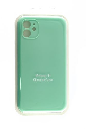 Чехол-накладка для iPhone 11 SILICONE CASE Защита камеры ментоловый (50) оптом, в розницу Центр Компаньон
