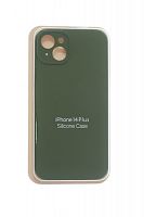 Купить Чехол-накладка для iPhone 14 Plus SILICONE CASE Защита камеры хаки (64) оптом, в розницу в ОРЦ Компаньон