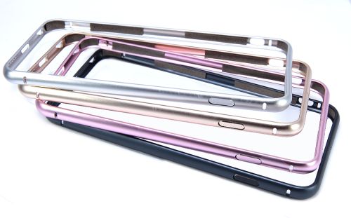 Бампер для iPhone 6/6S Plus мет 0,7мм Lite серебро оптом, в розницу Центр Компаньон фото 5