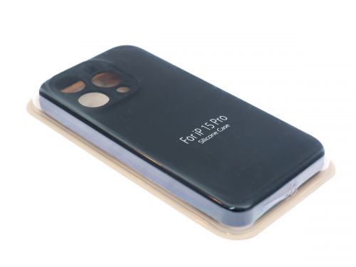 Чехол-накладка для iPhone 15 Pro VEGLAS SILICONE CASE NL Защита камеры черный (18) оптом, в розницу Центр Компаньон фото 2