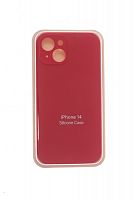 Купить Чехол-накладка для iPhone 14 SILICONE CASE Защита камеры красная (14) оптом, в розницу в ОРЦ Компаньон