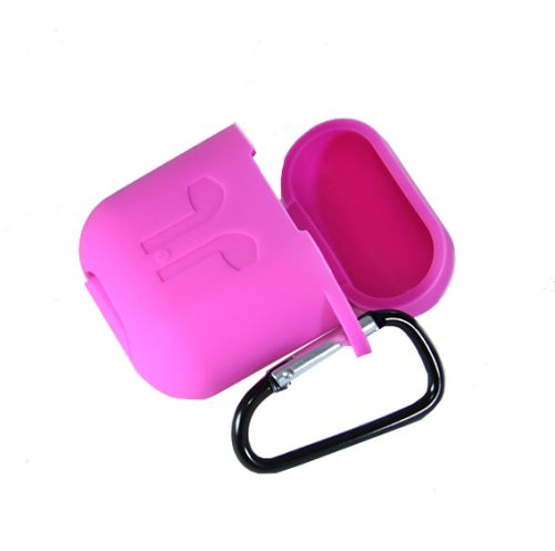 Чехол для наушников Airpods Silicone ярко-розовый оптом, в розницу Центр Компаньон фото 2