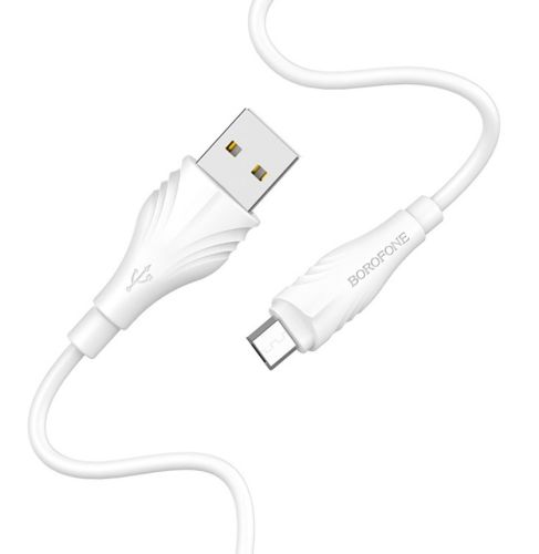 Кабель USB-Micro USB BOROFONE BX18 Optimal 2.4A 2м белый оптом, в розницу Центр Компаньон фото 2