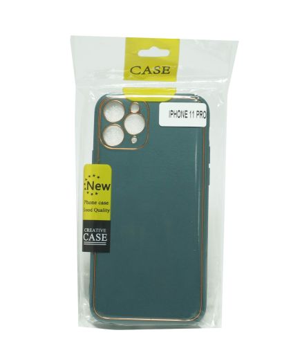 Чехол-накладка для iPhone 11 Pro PC+PU LEATHER CASE темно-зеленый оптом, в розницу Центр Компаньон фото 2