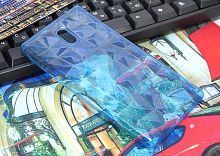 Купить Чехол-накладка для Samsung J330 J3 JZZS Diamond TPU синяя оптом, в розницу в ОРЦ Компаньон