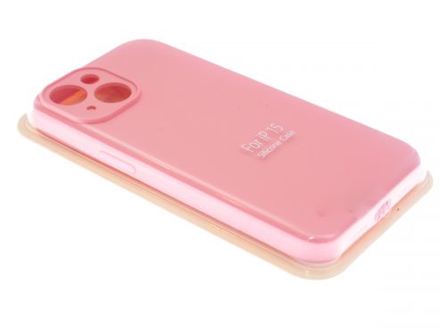 Чехол-накладка для iPhone 15 VEGLAS SILICONE CASE NL Защита камеры розовый (6) оптом, в розницу Центр Компаньон фото 2