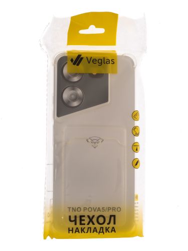 Чехол-накладка для TECNO Pova 5 VEGLAS Air Pocket прозрачный оптом, в розницу Центр Компаньон фото 3
