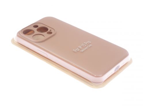 Чехол-накладка для iPhone 15 Pro VEGLAS SILICONE CASE NL Защита камеры светло-розовый (19) оптом, в розницу Центр Компаньон фото 2