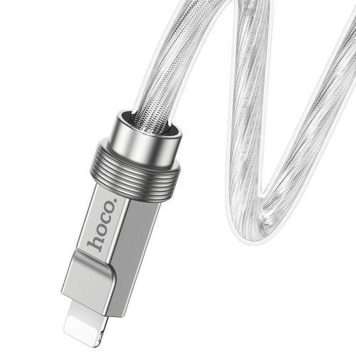 Кабель USB Lightning 8Pin HOCO U113 Silicone серебро оптом, в розницу Центр Компаньон фото 3