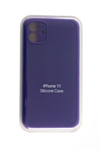 Чехол-накладка для iPhone 11 SILICONE CASE Защита камеры фиолетовый (45) оптом, в розницу Центр Компаньон
