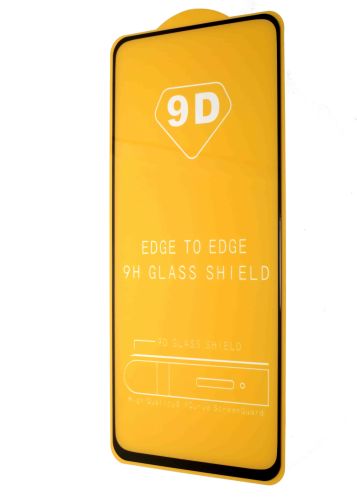 Защитное стекло для Realme 7i FULL GLUE (желтая основа) пакет черный оптом, в розницу Центр Компаньон