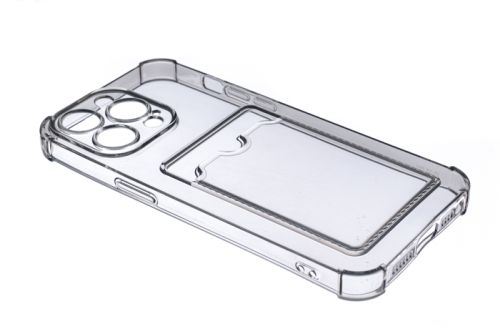 Чехол-накладка для iPhone 15 Pro Max VEGLAS Air Pocket черно-прозрачный оптом, в розницу Центр Компаньон фото 3