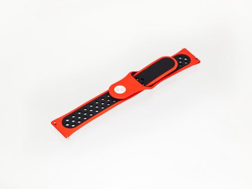 Ремешок для Samsung Watch Sport Отверстия 22mm красно-черный оптом, в розницу Центр Компаньон фото 2
