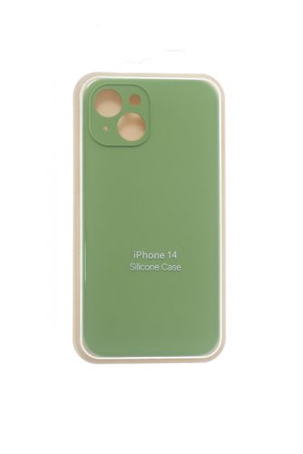 Чехол-накладка для iPhone 14 SILICONE CASE Защита камеры оливковый (1) оптом, в розницу Центр Компаньон