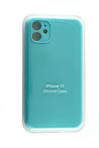 Чехол-накладка для iPhone 11 SILICONE CASE Защита камеры бирюзовый (21) оптом, в розницу Центр Компаньон