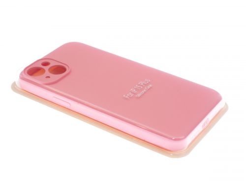 Чехол-накладка для iPhone 15 Plus VEGLAS SILICONE CASE NL Защита камеры розовый (6) оптом, в розницу Центр Компаньон фото 2