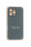 Купить Чехол-накладка для iPhone 14 Pro Max SILICONE CASE Защита камеры хвойно-зеленый (58) оптом, в розницу в ОРЦ Компаньон