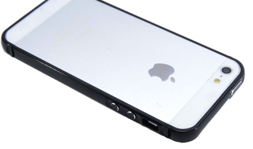 Бампер для iPhone 5/5S/SE Metal+TPU черный оптом, в розницу Центр Компаньон фото 2