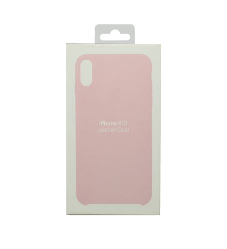 Чехол-накладка для iPhone X/XS LEATHER CASE коробка розовый оптом, в розницу Центр Компаньон фото 2