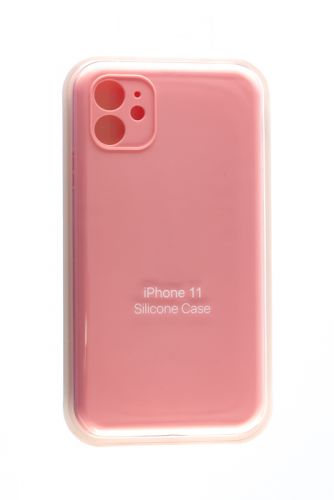 Чехол-накладка для iPhone 11 SILICONE CASE Защита камеры розовый (6) оптом, в розницу Центр Компаньон