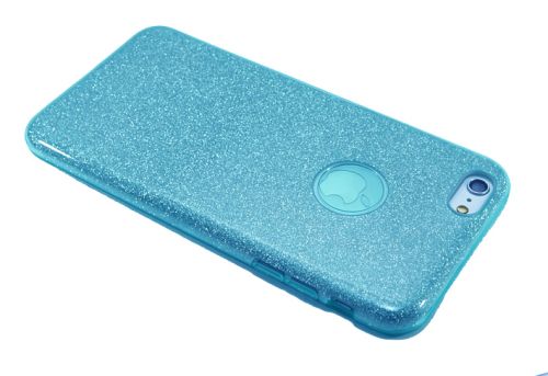 Чехол-накладка для iPhone 6/6S Plus  JZZS Shinny 3в1 TPU синяя оптом, в розницу Центр Компаньон фото 2