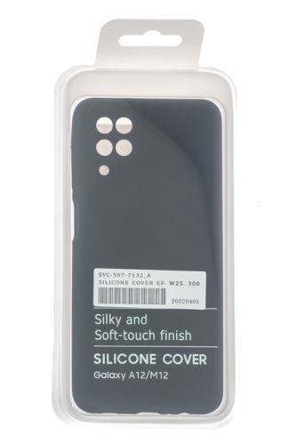 Чехол-накладка для Samsung M127F M12 SILICONE CASE OP закрытый черный (3) оптом, в розницу Центр Компаньон фото 4