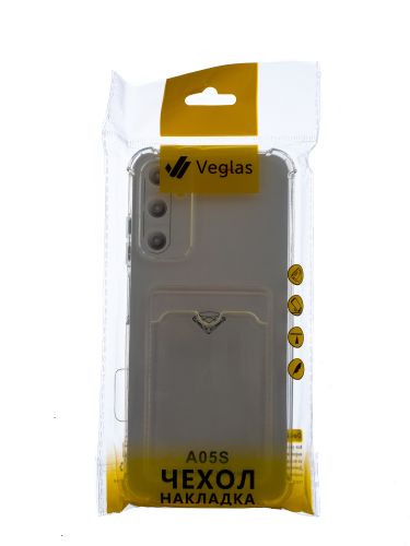 Чехол-накладка для Samsung A057F A05S VEGLAS Air Pocket прозрачный оптом, в розницу Центр Компаньон фото 4