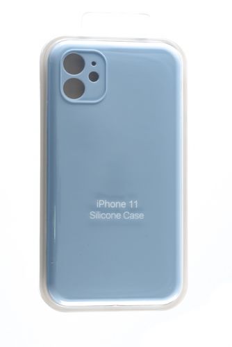 Чехол-накладка для iPhone 11 SILICONE CASE Защита камеры сиренево-голубой (5) оптом, в розницу Центр Компаньон